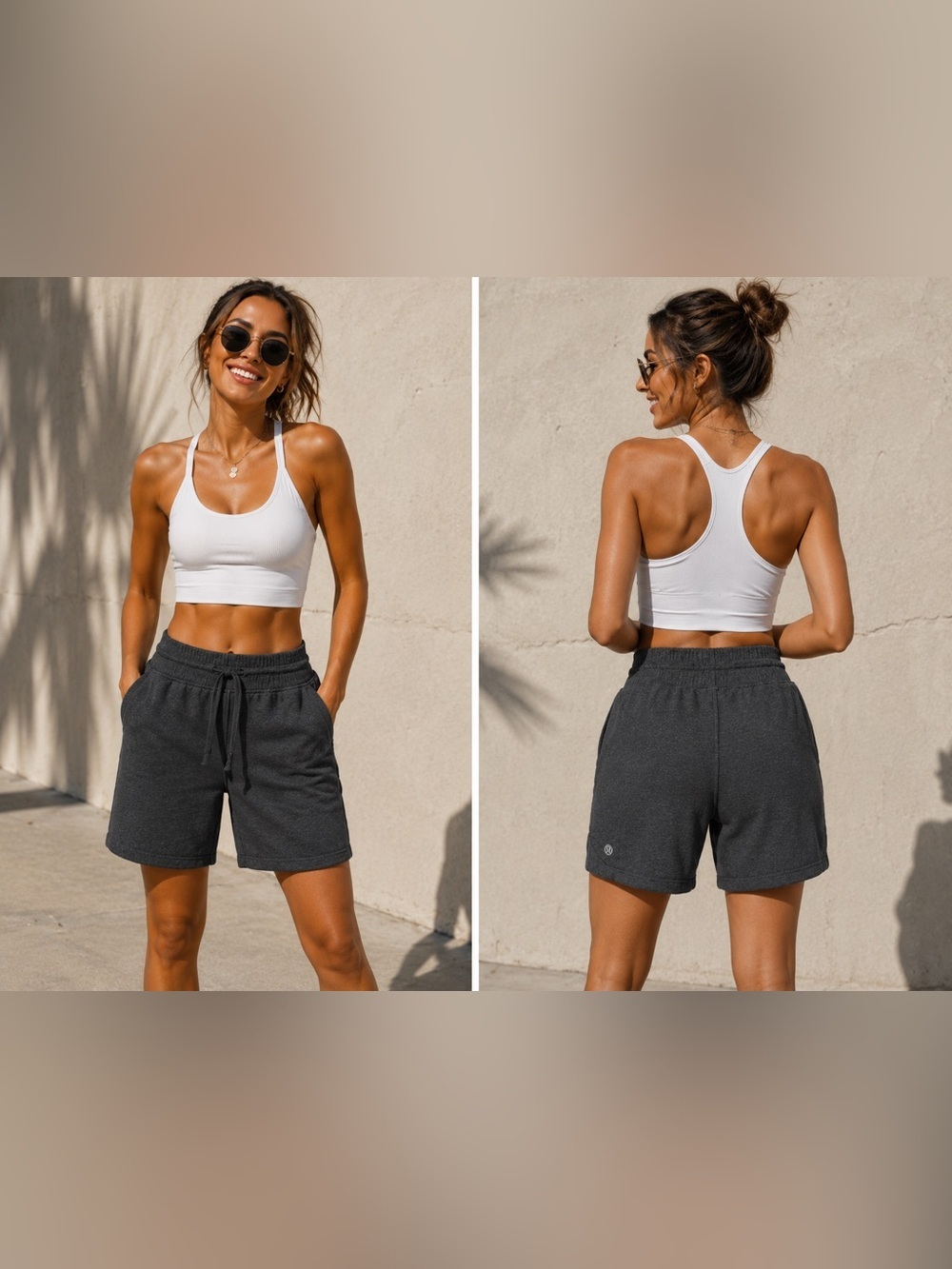 LULULEMON | drawstring waist bermuda shorts Medium (size 8)